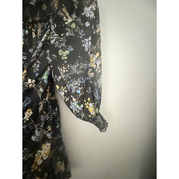 Cinq a Sept Melony Smocked Floral Mini Ruffle Dress Size 00 - Picture 4 of 13